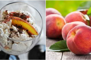 Персиковый безе-десерт