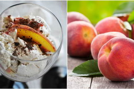 Персиковый безе-десерт