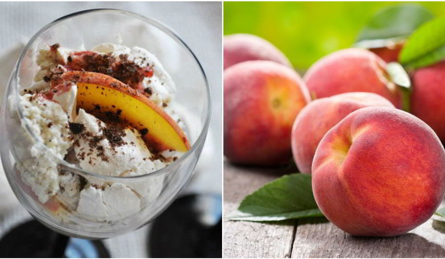 Рецепт персикового безе-десерт