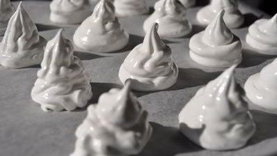 персиковый безе-десерт