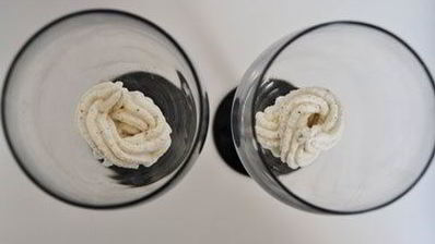 персиковый безе-десерт