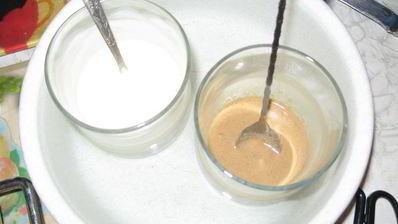 шоколадный бисквит с безе, крем с ноткой мокко