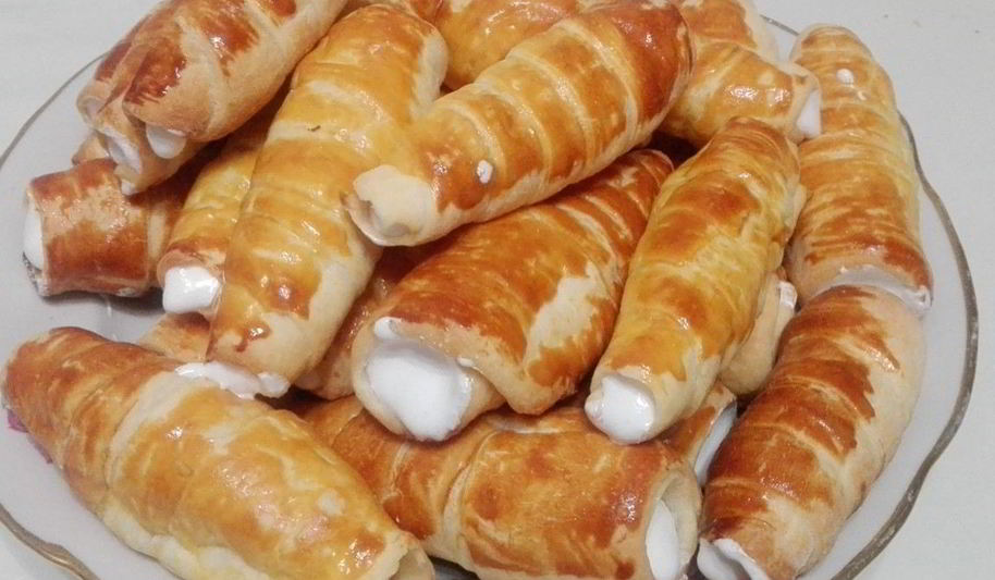 Рецепт трубочек с безе