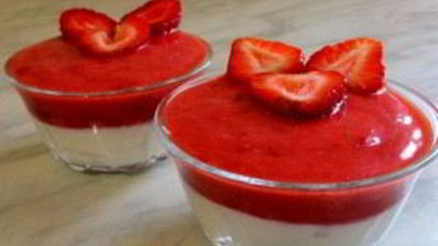 диетический десерт из клубники