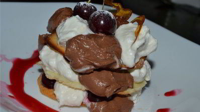 дивный сырный десерт с белым и темным шоколадом