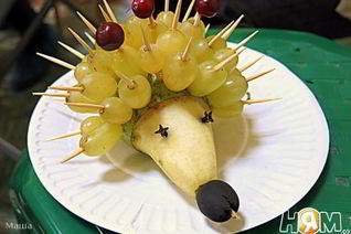 Фруктовый десерт Ежик