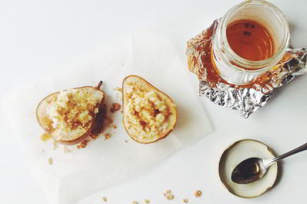 Груши, запеченные с рикоттой