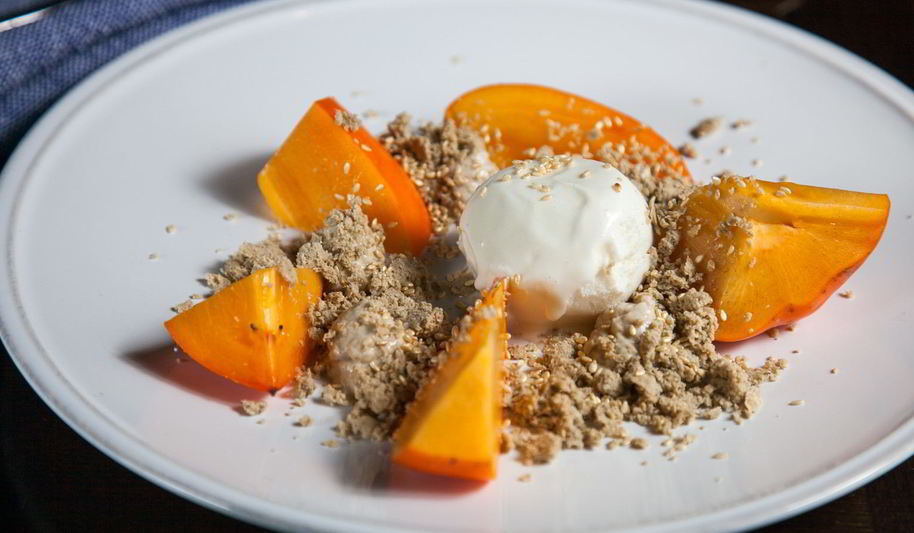 Рецепт десерта хурма и халва