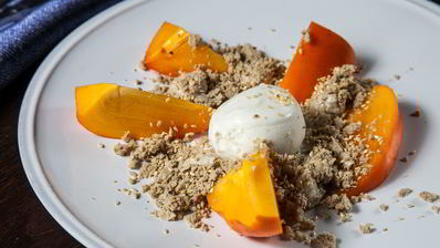 десерт хурма и халва