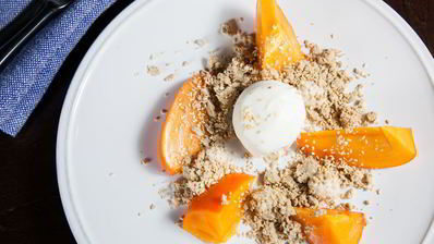 десерт хурма и халва