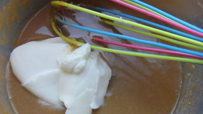 грушевые лодочки с пряником и халвой