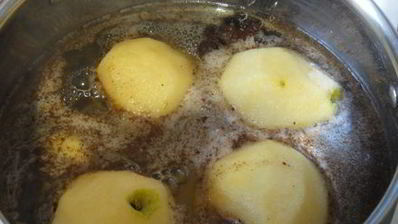 грушевые лодочки с пряником и халвой