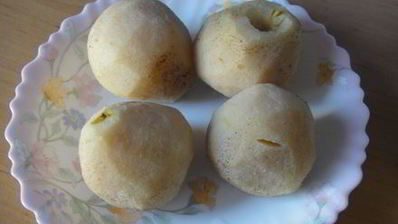 грушевые лодочки с пряником и халвой