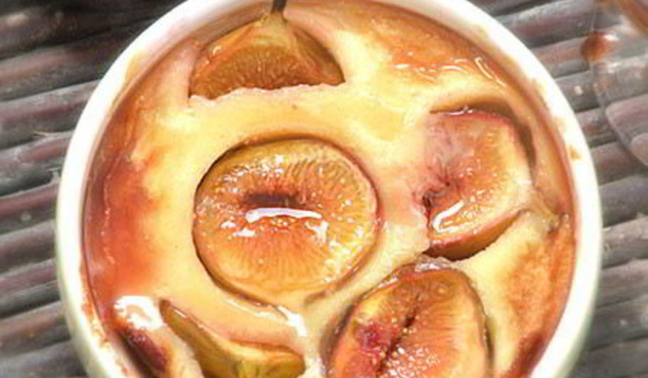 Рецепт клафути с инжиром в винном сиропе