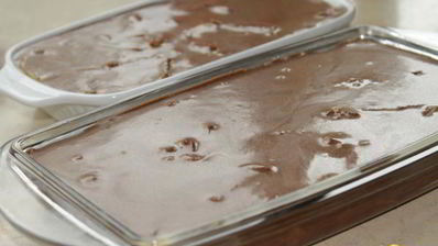 клафути шоколадный с абрикосами