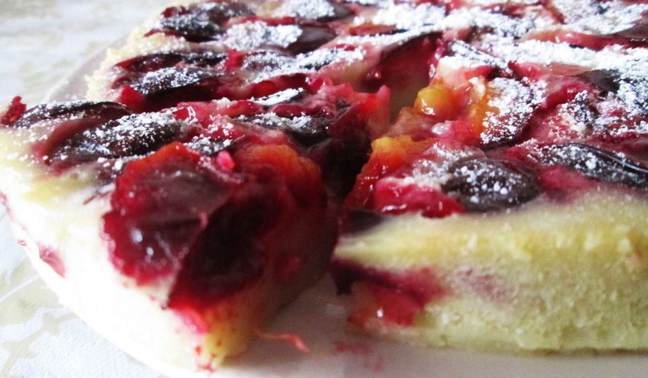 Рецепт клафути со сливами