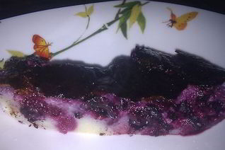 Клафути со смородиной