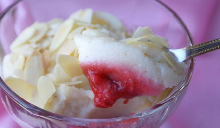 Рецепт клубнично-манного пудинг