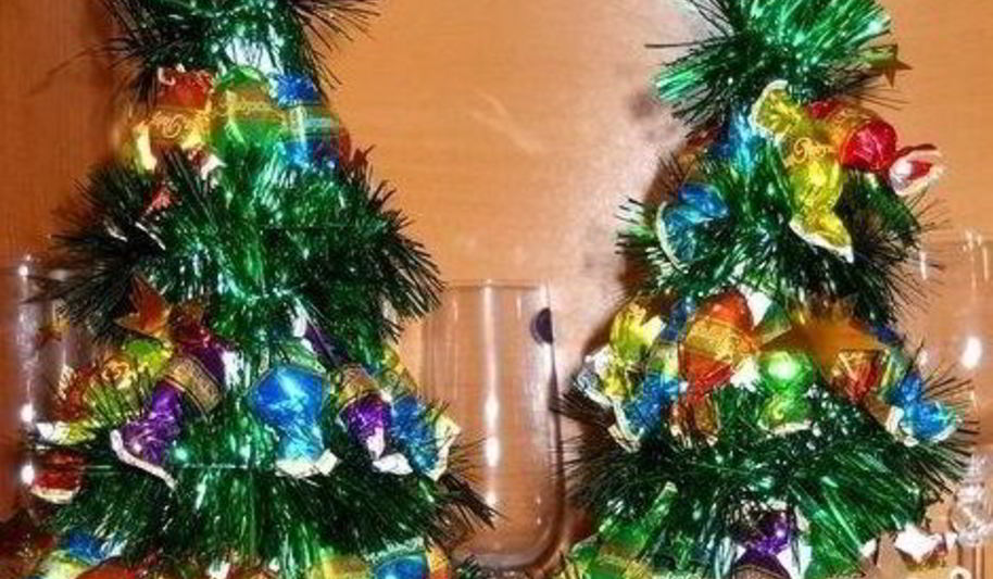 Рецепт елки из конфет