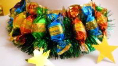 елка из конфет