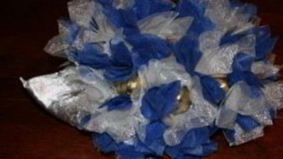 ежик из конфет