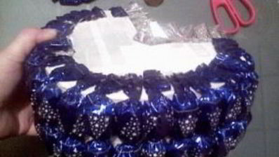 коляска из конфет