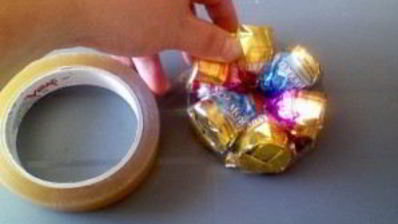 коляска из конфет