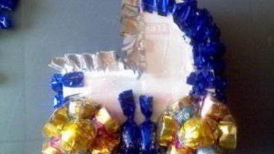 коляска из конфет