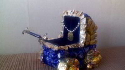 коляска из конфет