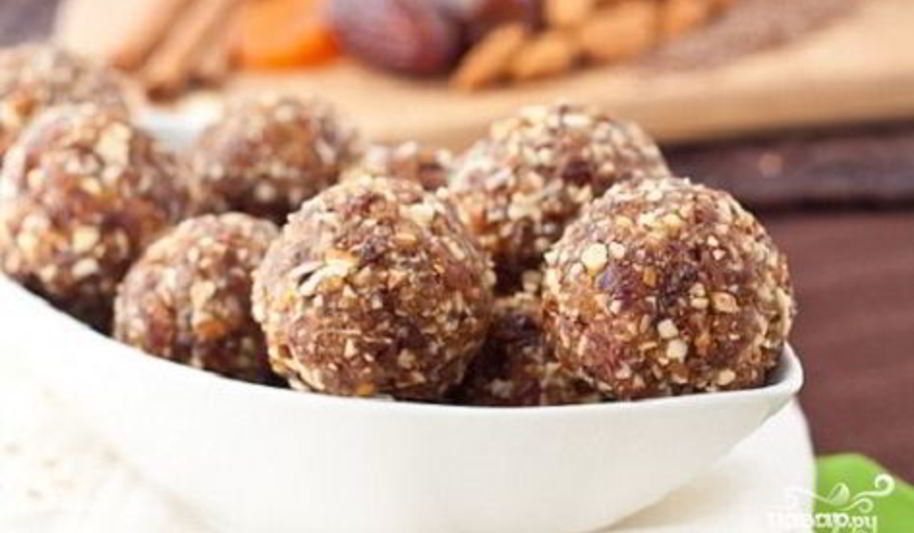 Рецепт конфет из сухофруктов