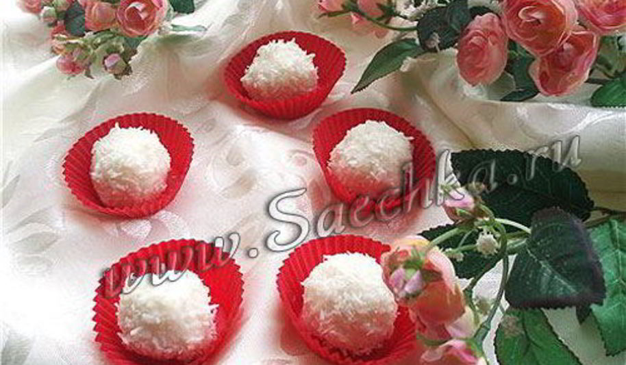 Рецепт конфет рафаэлло из творога