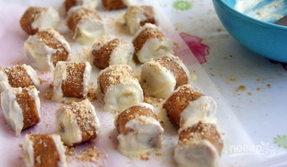 Рецепт конфет с банановой начинкой