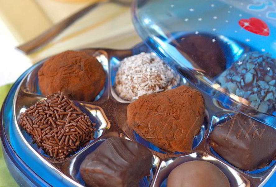 Конфеты с трюфельно-фруктовой начинкой