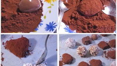 конфеты с трюфельно-фруктовой начинкой