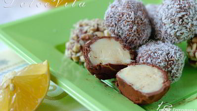 конфеты с трюфельно-фруктовой начинкой