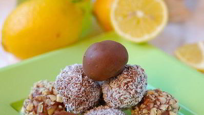 конфеты с трюфельно-фруктовой начинкой