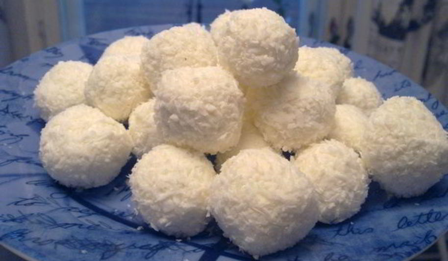 Рецепт конфет творожных шарики с орехами