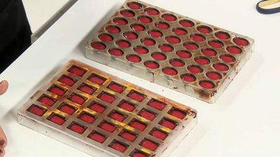 корпусные конфеты с ромово-вишневой начинкой