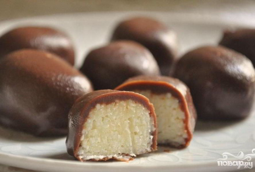 Шоколадно-кокосовые конфеты