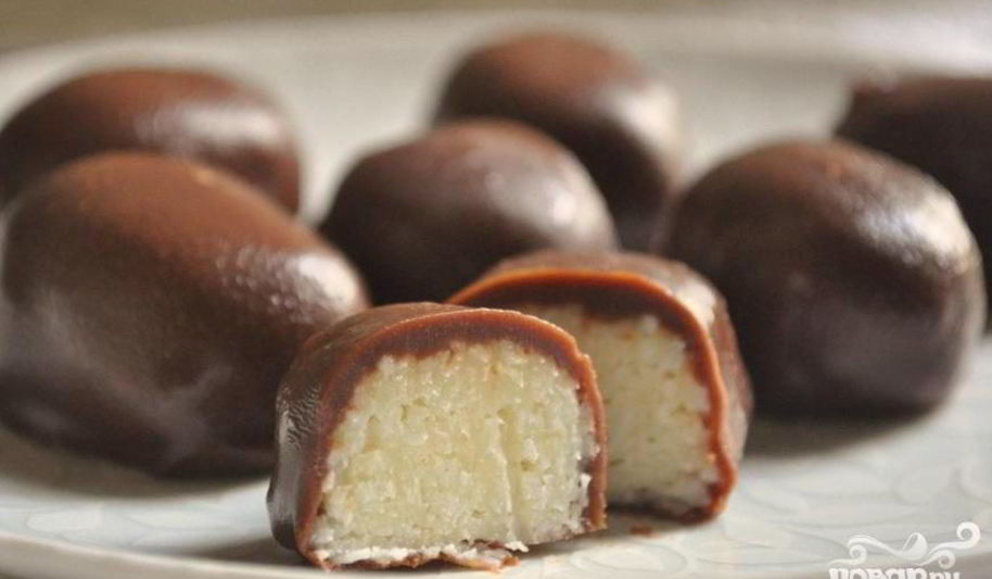 Рецепт шоколадна-кокосовых конфеты