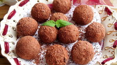 шоколадные конфеты из пшена