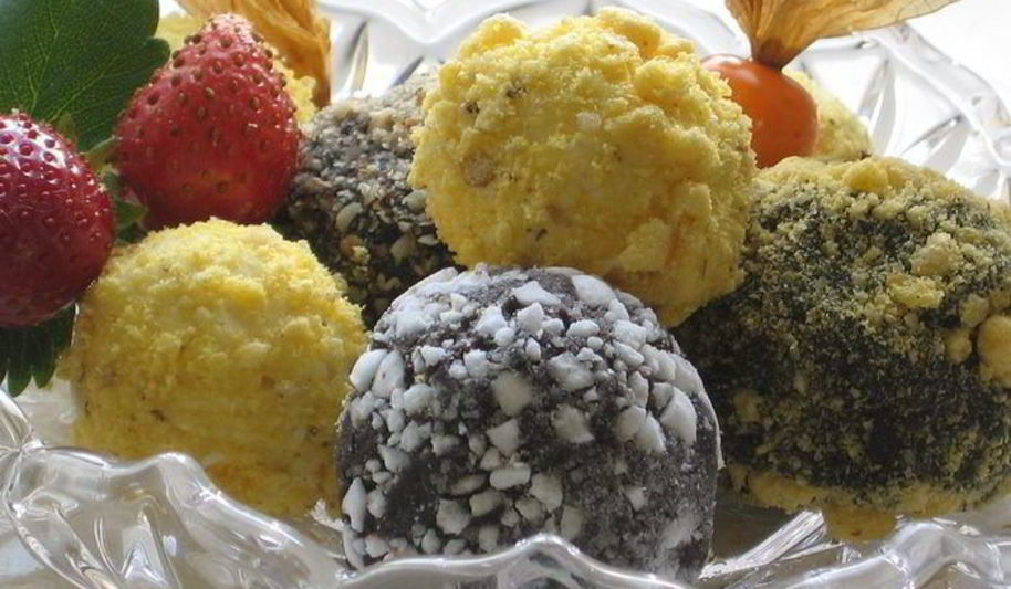 Рецепт творожных конфет колобки