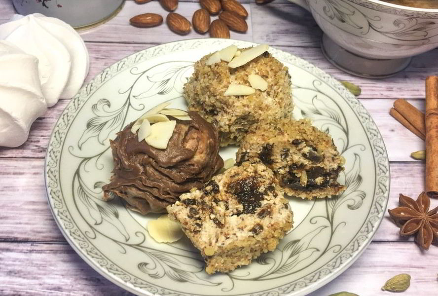 Творожные конфеты с черносливом