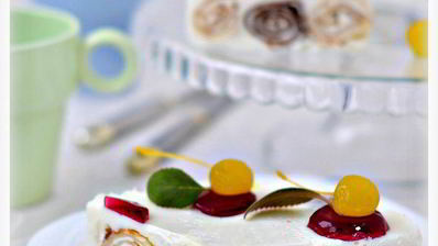 блинный десерт с кремом из маскарпоне