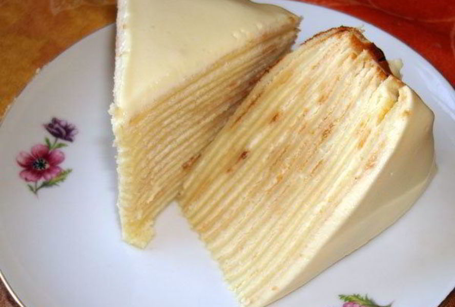 Блинный тортик с медовым кремом