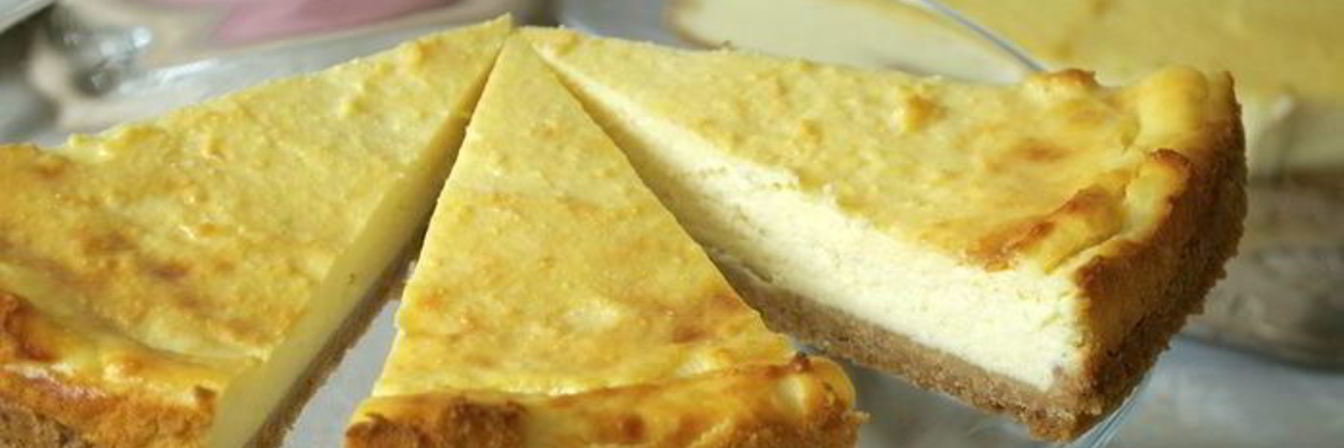 Чизкейк на рикотте с заварным кремом