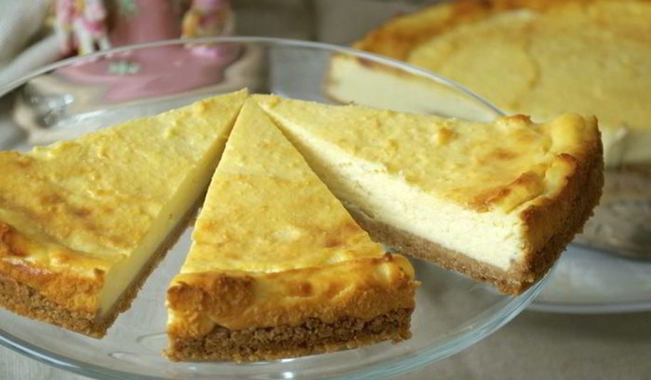 Рецепт чизкейка на рикотте с заварным кремом