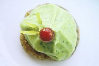 Десерт с мятно-лаймовым кремом