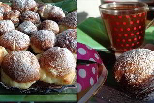 Финские пончики с кремом Патисьер