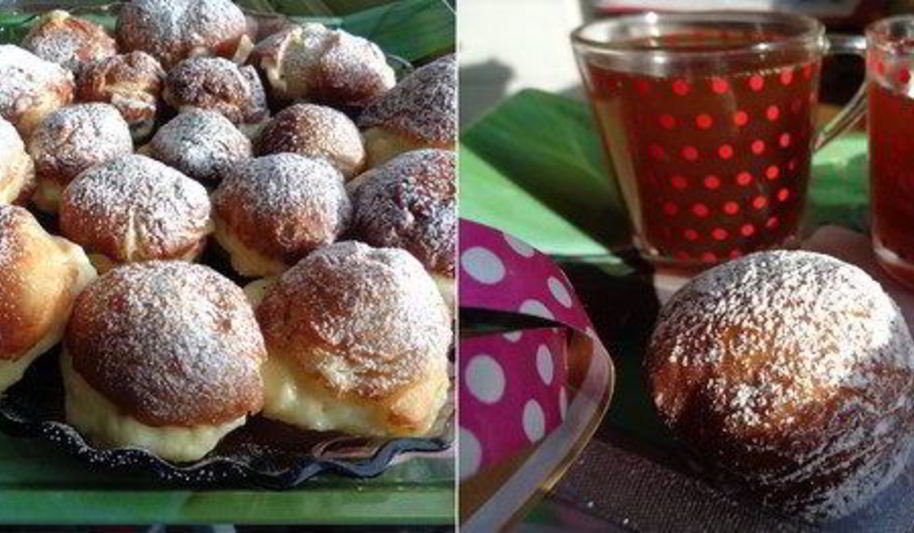 Рецепт финских пончиков с кремом патисьер